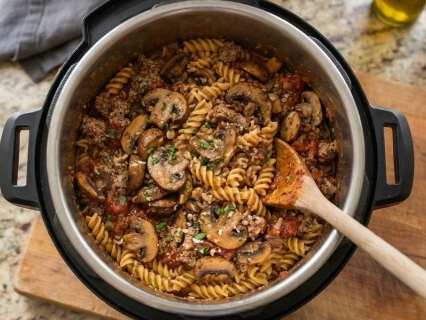 Instant Pot Beefy Taco Pasta