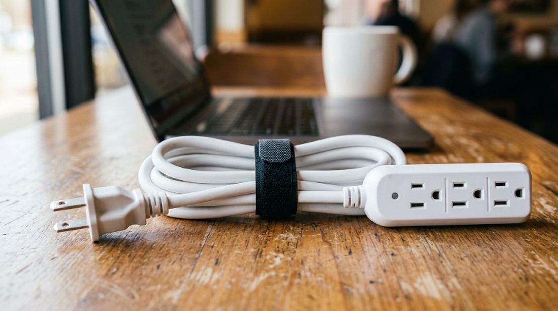 The Short Extension Cord in My Laptop Bag